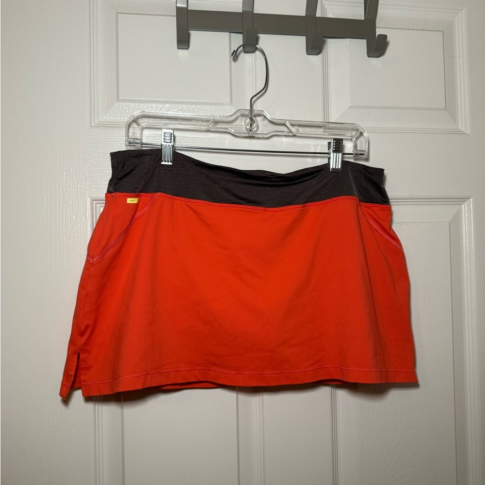 Orange and Grey Athletic Skirt